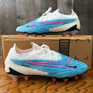 Nike Phantom GX Elite AG Soccer Cleats Pro Blast Baltic Blue Mens 6.5 Wmns 8
